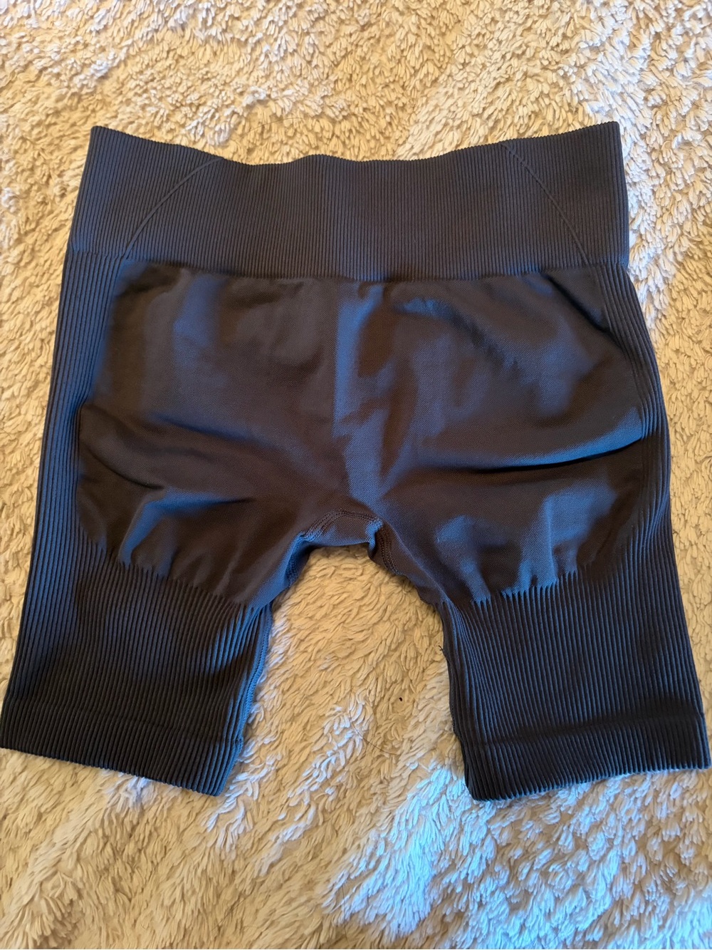 High-Waist Black Seamless Bike Shorts for Women